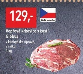Vepřová krkovice s kostí Globus