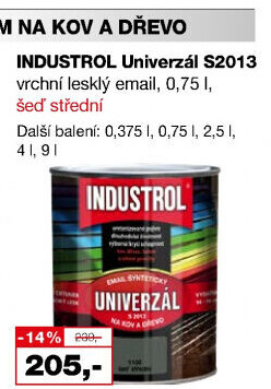 Nátěr na kov a dřevo Univerzál lesk Industrol