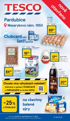 akční leták Tesco 26.10.2022-1.11.2022