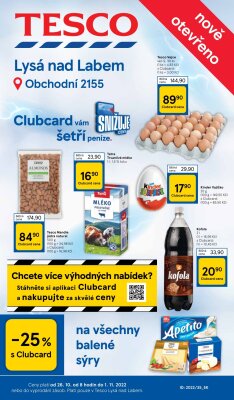 akční leták Tesco 26.10.2022-1.11.2022