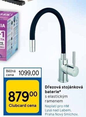 Baterie dřezová stojánková páková