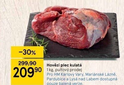 Hovězí plec kulatá - falešná svíčková