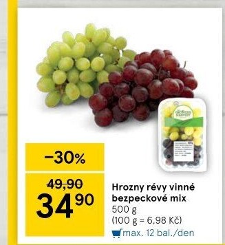 Hrozny mix bezsemenné The Grower'