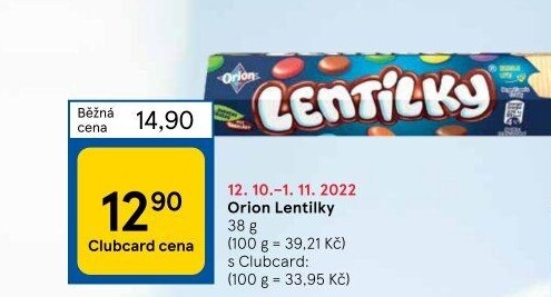 Lentilky Orion