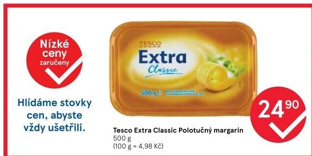 Margarín Extra Classic Tesco