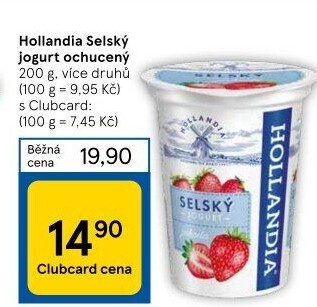 Ochucený jogurt selský Hollandia