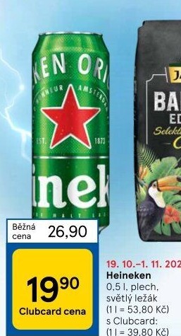 Pivo světlý ležák Heineken