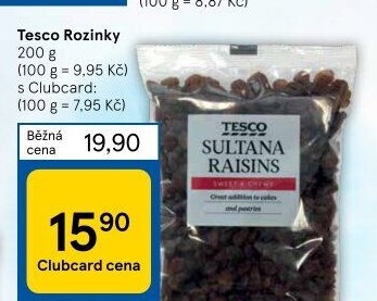 Rozinky Tesco