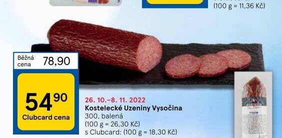 Salám Vysočina Kostelecké uzeniny