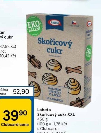 Skořicový cukr Labeta