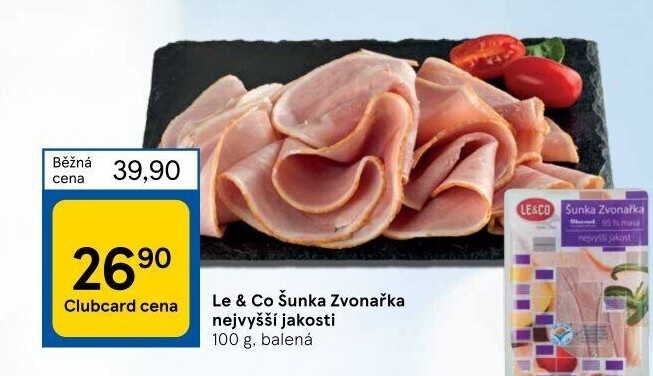 Šunka Zvonařka nejvyšší jakosti LE&amp