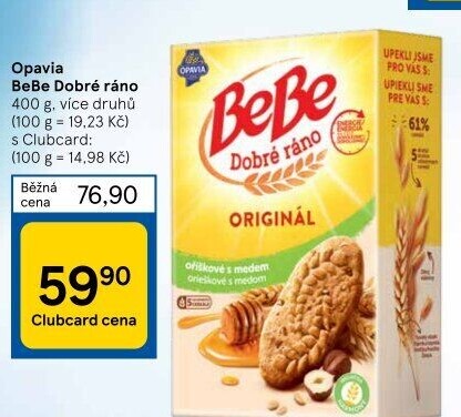 Sušenky BeBe Dobré ráno Opavia