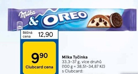 Tyčinka čokoládová Milka