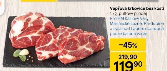 Vepřová krkovice bez kosti