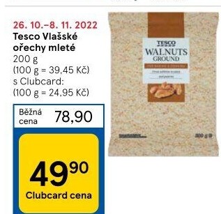 Vlašské ořechy Tesco