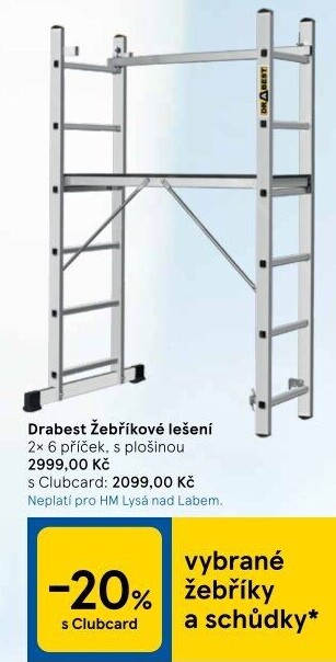 Žebříkové lešení Drabest
