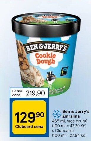 Zmrzlina v kelímku Ben&amp