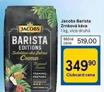 Zrnková káva Barista Jacobs