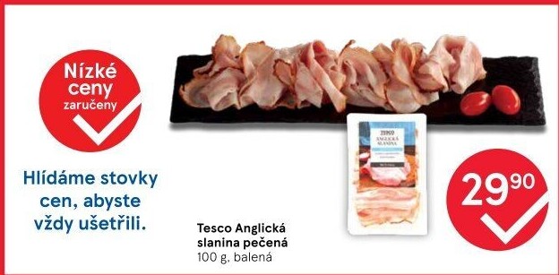 Anglická slanina Tesco