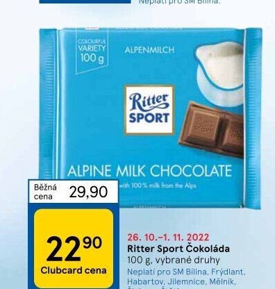 Čokoláda Sport Ritter