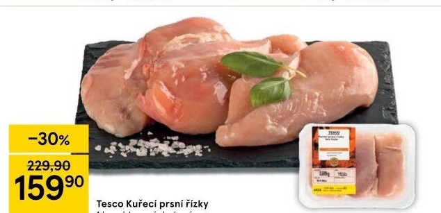 Kuřecí prsní řízky Tesco