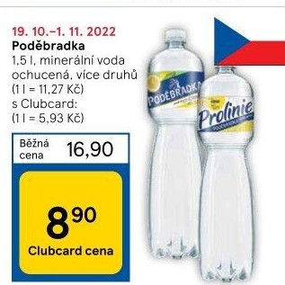 Ochucená voda Poděbradka