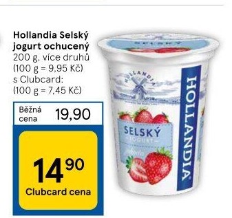 Ochucený jogurt selský Hollandia