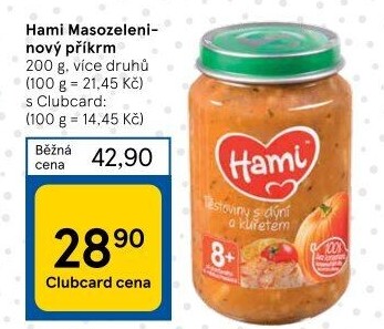 Příkrm masozeleninový Hami