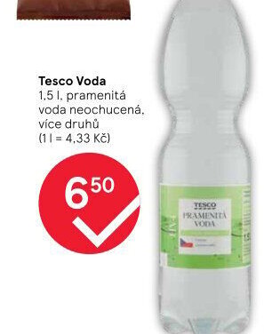 Přírodní voda Tesco