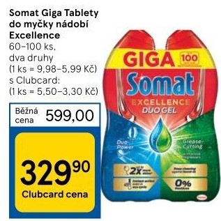 Tablety do myčky Excellence Somat