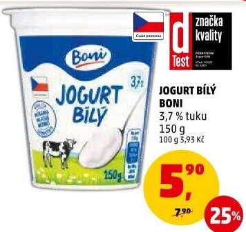Bílý jogurt Boni