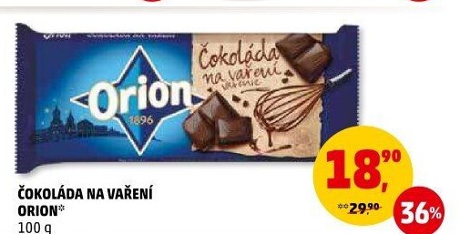 Čokoláda na vaření Orion
