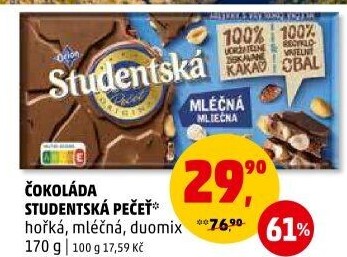 Čokoláda Studentská pečeť Orion