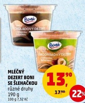 Dezert mléčný se šlehačkou Boni