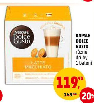 Kapsle Dolce Gusto Nescafé