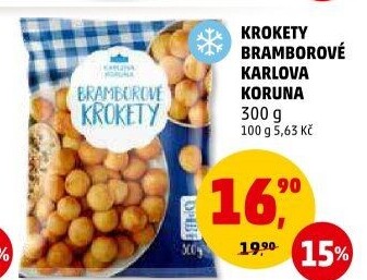 Krokety mražené Karlova Koruna