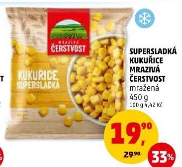 Kukuřice mražená Mrazivá Čerstvost