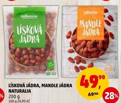 Lískové ořechy Naturalia