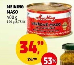 Maso vepřové ve vlastní šťávě Meining