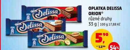Oplatky celomáčené Delissa Orion