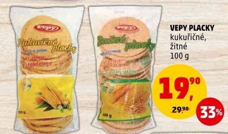 Placky kukuřičné Vepy