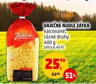 Polévkové nudle Zátkovy