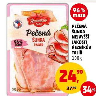 Šunka pečená nejvyšší jakosti Řezníkův talíř