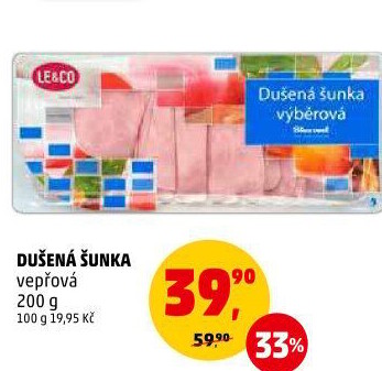 Šunka vepřová dušená LE&amp