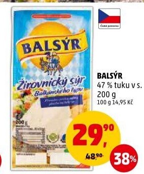Sýr Balsýr Mlékárna Žirovnice