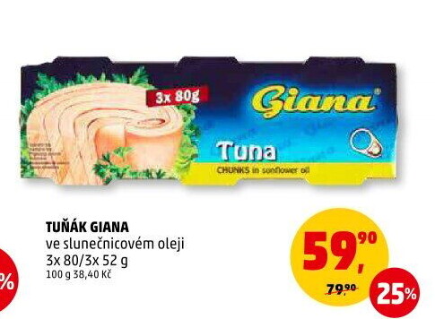Tuňák v oleji Giana