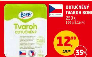 Tvaroh měkký odtučněný Boni