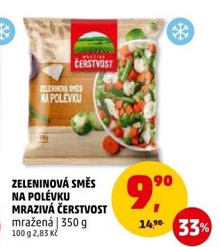 Zeleninová polévková směs mražená Mrazivá Čerstvost