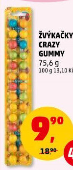 Žvýkačky Crazy Gummy