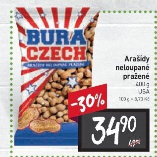 Arašídy neloupané Buraczech